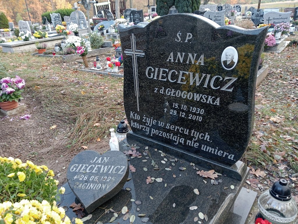 Anna Giecewicz 1930 Nowe Warpno - Grobonet - Wyszukiwarka osób pochowanych