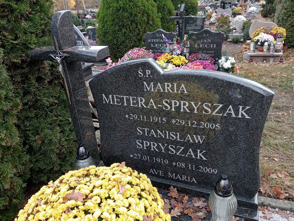 Maria Metera-Spryszak 1915 Nowe Warpno - Grobonet - Wyszukiwarka osób pochowanych